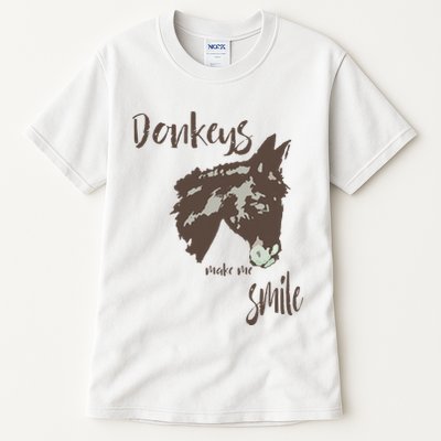 Donkeys Make Me Smile Cute Donkey Tall T-Shirt