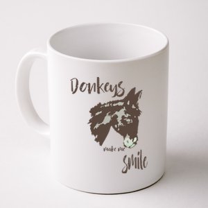 Donkeys Make Me Smile Cute Donkey Coffee Mug