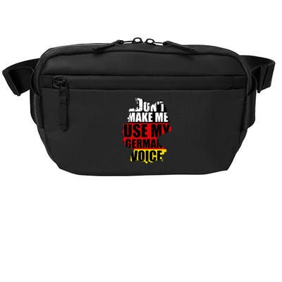 Dont Make Me Use My German Voice Germany Flag Heritage Crossbody Pack