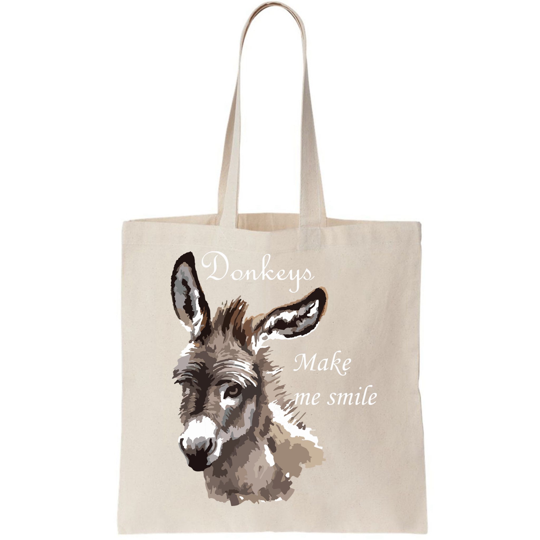 Donkeys Make Me Smile Cute Miniature Donkey Mini Donkey Gift Bag