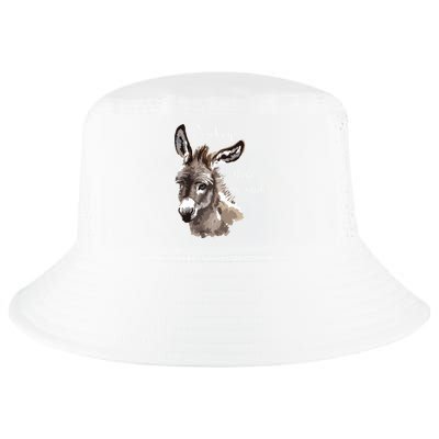 Donkeys Make Me Smile Cute Miniature Donkey Mini Donkey Gift Cool Comfort Performance Bucket Hat