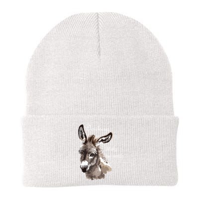 Donkeys Make Me Smile Cute Miniature Donkey Mini Donkey Gift Beanie