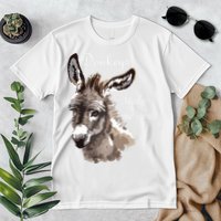 Donkeys Make Me Smile Cute Miniature Donkey Mini Donkey Gift Premium T-Shirt