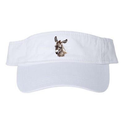Donkeys Make Me Smile Cute Miniature Donkey Mini Donkey Gift Visor