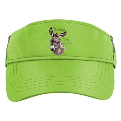 Donkeys Make Me Smile Cute Miniature DonkeyTail Lovers Adult Drive Performance Visor