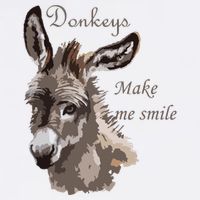 Donkeys Make Me Smile Cute Miniature DonkeyTail Lovers Cooling Performance Crew T-Shirt