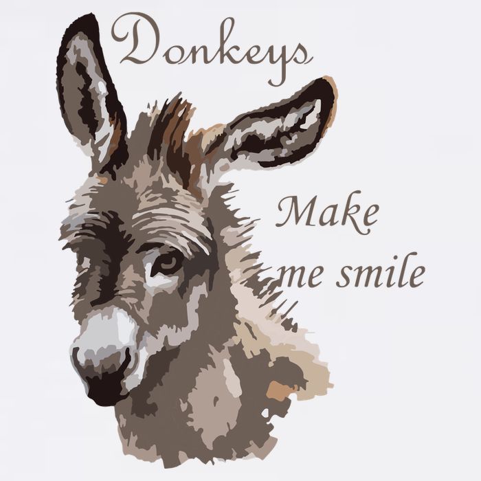 Donkeys Make Me Smile Cute Miniature DonkeyTail Lovers Sustainable Bucket Hat