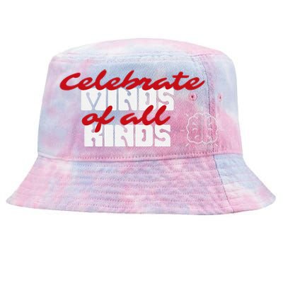 Diverse Minds Matter Inclusivity Tie-Dyed Bucket Hat