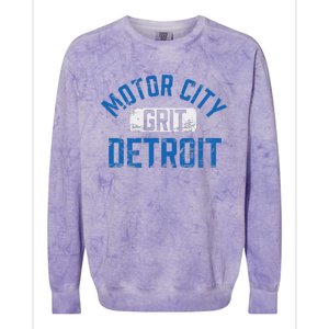 Detroit Michigan Motor City Grit Detroit Motor City Colorblast Crewneck Sweatshirt