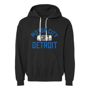 Detroit Michigan Motor City Grit Detroit Motor City Garment-Dyed Fleece Hoodie