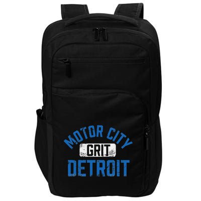 Detroit Michigan Motor City Grit Detroit Motor City Impact Tech Backpack