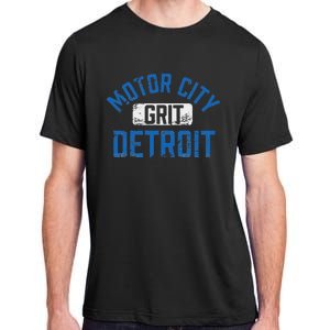 Detroit Michigan Motor City Grit Detroit Motor City Adult ChromaSoft Performance T-Shirt