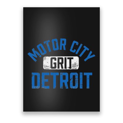 Detroit Michigan Motor City Grit Detroit Motor City Poster