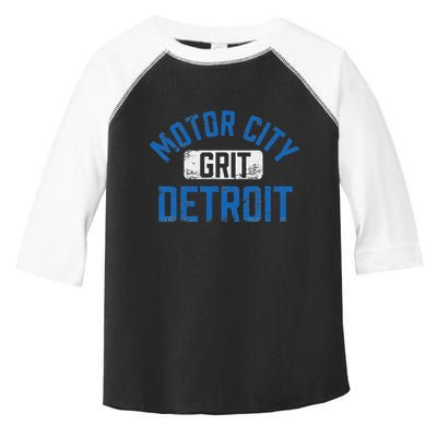 Detroit Michigan Motor City Grit Detroit Motor City Toddler Fine Jersey T-Shirt