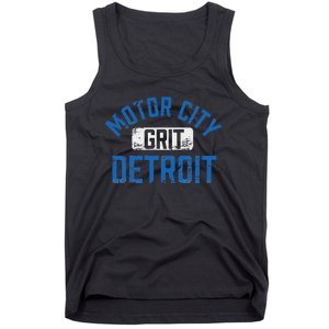 Detroit Michigan Motor City Grit Detroit Motor City Tank Top