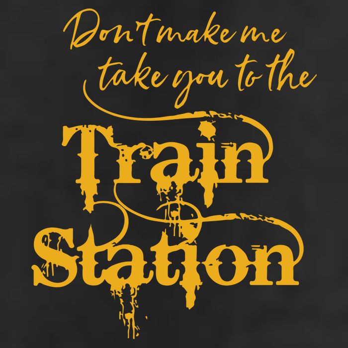 Dont Make Me Take You To The Train Station Yellowstone National Park Adult Drive Performance Visor
