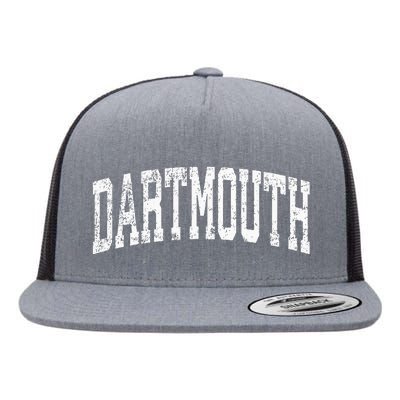 Dartmouth Massachusetts Ma Vintage Athletic Sports Flat Bill Trucker Hat