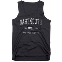 Dartmouth Massachusetts Ma Vintage Athletic Sports Tank Top