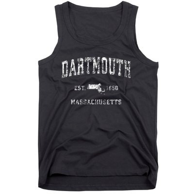 Dartmouth Massachusetts Ma Vintage Athletic Sports Tank Top