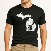 Detroit Michigan Motor City Midwest D Mitten Cooling Performance Crew T-Shirt
