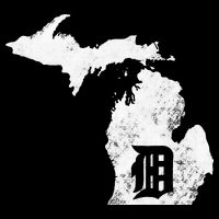 Detroit Michigan Motor City Midwest D Mitten Cooling Performance Crew T-Shirt