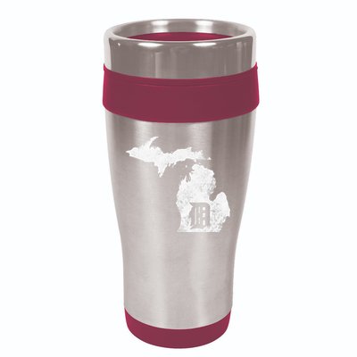 Detroit Michigan Motor City Midwest D Mitten 16oz Travel Tumbler