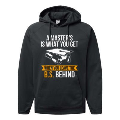 Degree Mba M.A.S.T.E.R.S Degree Graduation Performance Fleece Hoodie