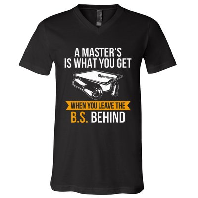 Degree Mba M.A.S.T.E.R.S Degree Graduation V-Neck T-Shirt