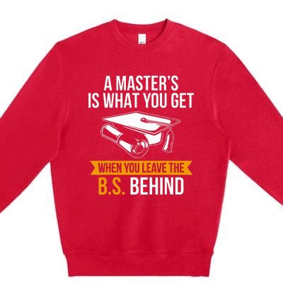 Degree Mba M.A.S.T.E.R.S Degree Graduation Premium Crewneck Sweatshirt