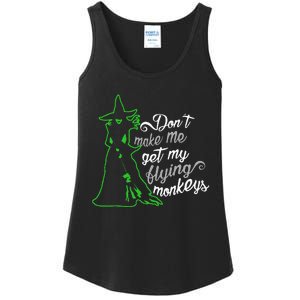 DonT Make Me Get My Flying Monkeys Funny Halloween Ladies Essential Tank