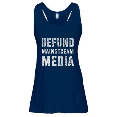 DEFUND MAINSTREAM MEDIA Politicians Protest Defend America Ladies Essential Flowy Tank