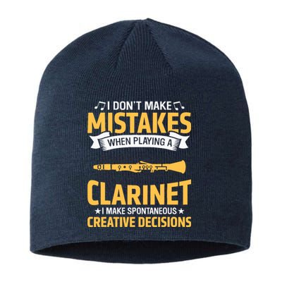 DonT Make Mistakes Playing A Clarinet Creative Decisions Sustainable Beanie