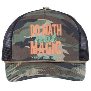 Do Math Not Show Your Work Magic Show Retro Rope Trucker Hat Cap