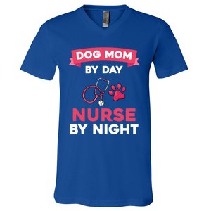 Dog Mom Nurse Gift V-Neck T-Shirt