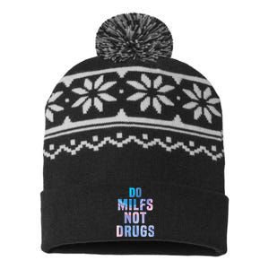 Do Milfs Not Drugs USA-Made Snowflake Beanie