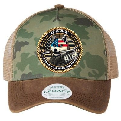 Doge Meme New Cancel Culture Department Of Government Efficiency Dark Maga Elon Legacy Tie Dye Trucker Hat