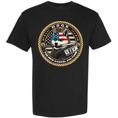 Doge Meme New Cancel Culture Department Of Government Efficiency Dark Maga Elon Garment-Dyed Heavyweight T-Shirt