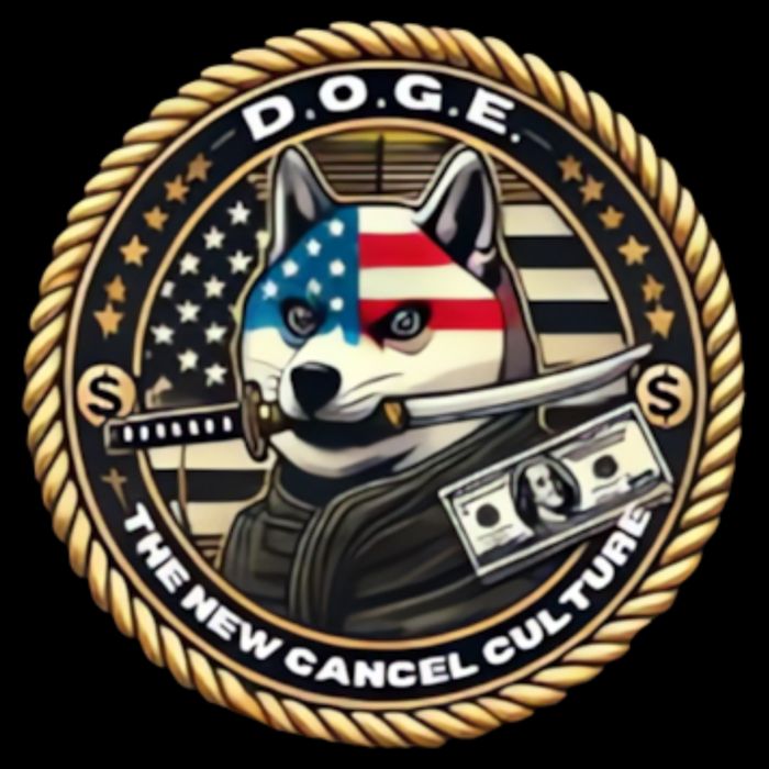 Doge Meme New Cancel Culture Department Of Government Efficiency Dark Maga Elon Cooling Performance Crew T-Shirt