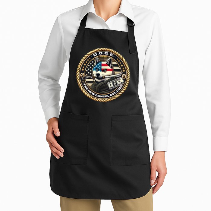 Doge Meme New Cancel Culture Department Of Government Efficiency Dark Maga Elon Apron