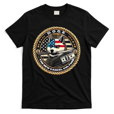 Doge Meme New Cancel Culture Department Of Government Efficiency Dark Maga Elon T-Shirt