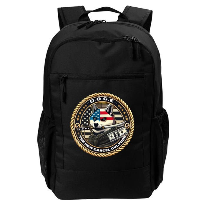 Doge Meme New Cancel Culture Department Of Government Efficiency Dark Maga Elon Backpack