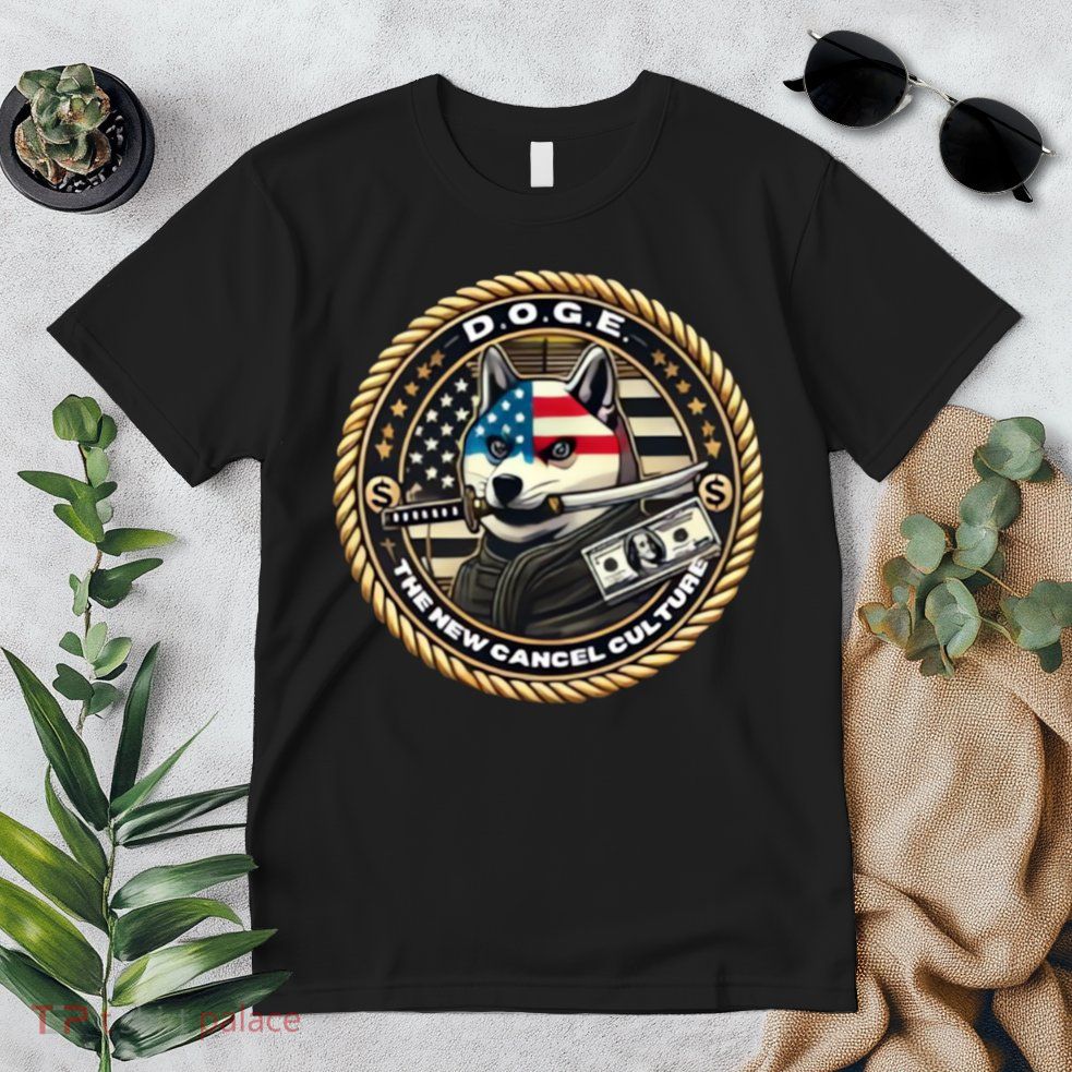 Doge Meme New Cancel Culture Department Of Government Efficiency Dark Maga Elon Premium T-Shirt