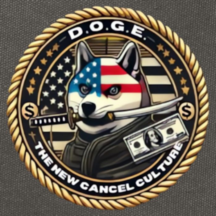 Doge Meme New Cancel Culture Department Of Government Efficiency Dark Maga Elon Cotton Canvas Backpack