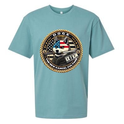 Doge Meme New Cancel Culture Department Of Government Efficiency Dark Maga Elon Sueded Cloud Jersey T-Shirt