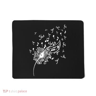 Dandelion Music Notes Musicdandelion Music Lover Floral Cute Mom Mousepad