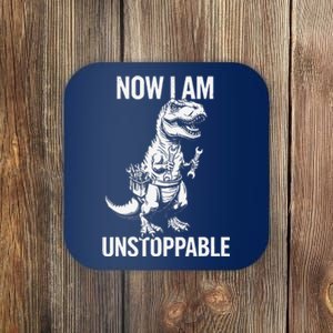 Dinosaur Mechanic Now Am Unstoppable Funny Dino Mechanic Coaster