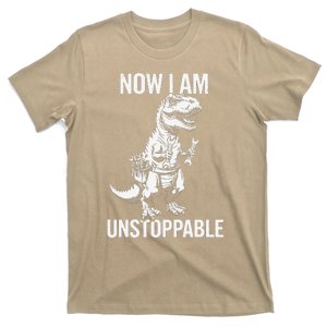 Dinosaur Mechanic Now Am Unstoppable Funny Dino Mechanic T-Shirt