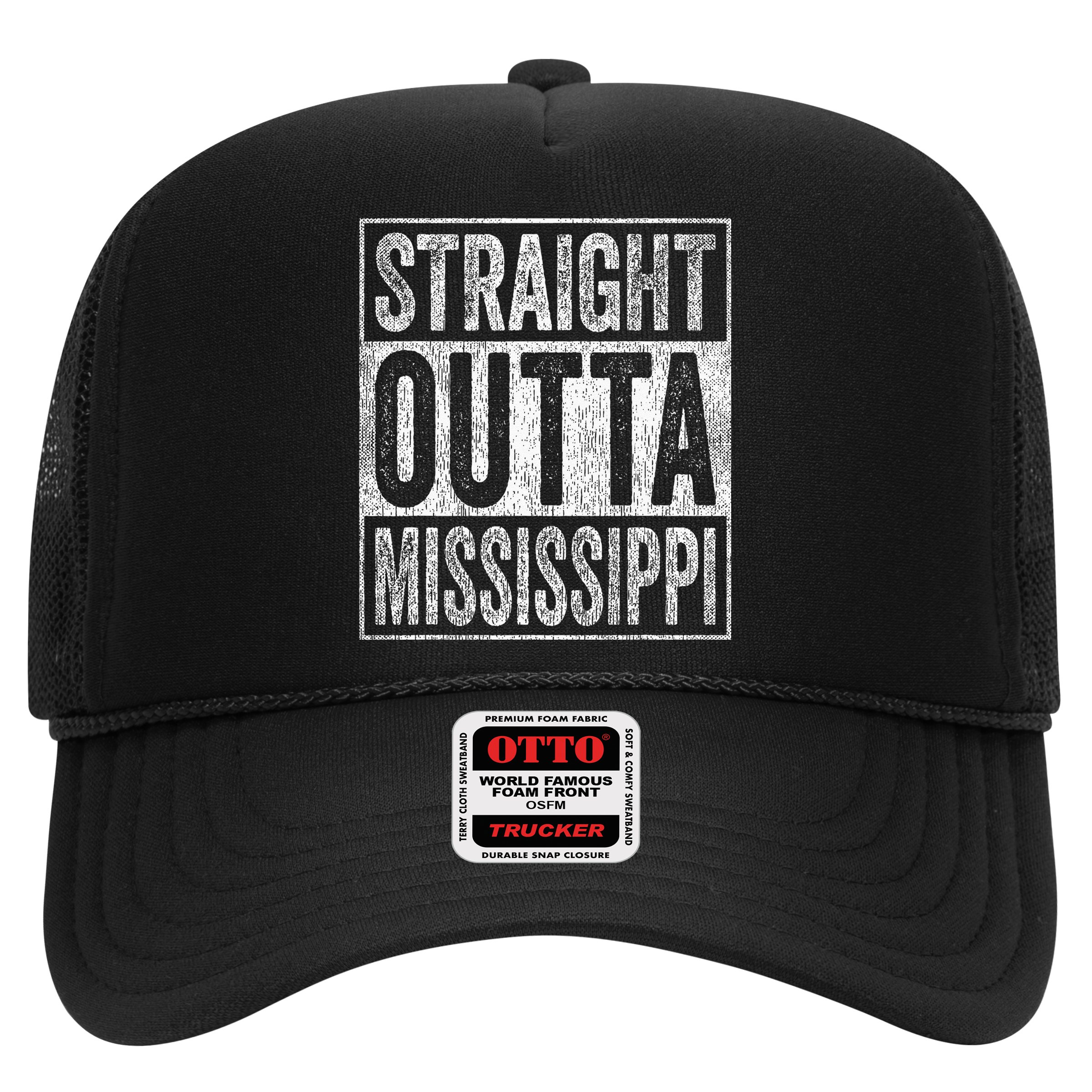 Distressed Mississippi Outfit MS Straight Outta Mississippi Hat