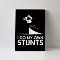 Do My Own Stunts Golf Cart Funny Broken Bone Driver Gift Canvas