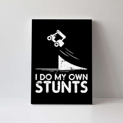 Do My Own Stunts Golf Cart Funny Broken Bone Driver Gift Canvas